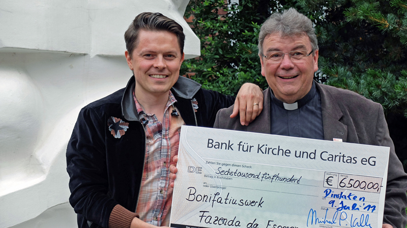 Paddy Kelly sammelte Spenden mit Bonifatiuswerk