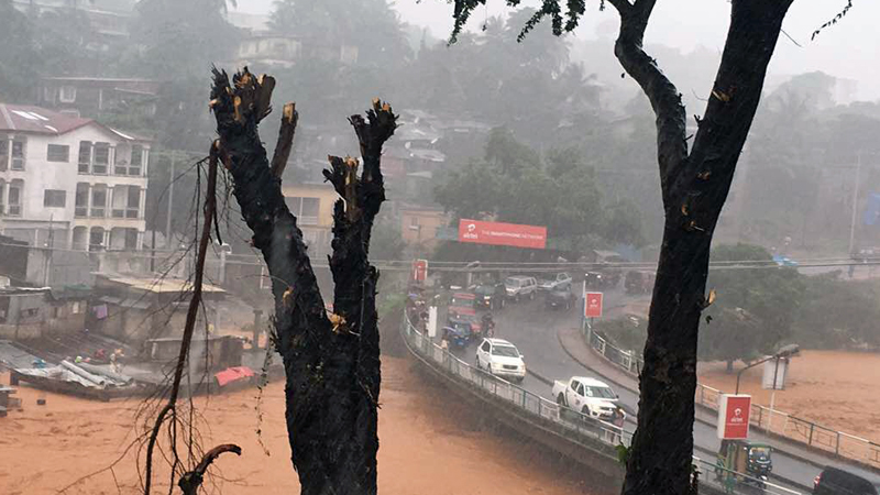 Nach Erdrutsch Seuchengefahr in Sierra Leone