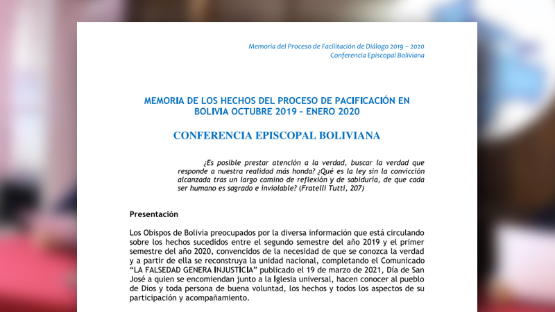 Bolivien: Kirche legt Bericht zu umstrittener Wahl von 2019 vor