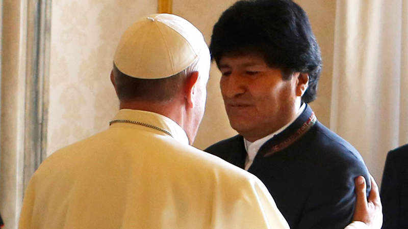 Morales fährt die Ernte ein