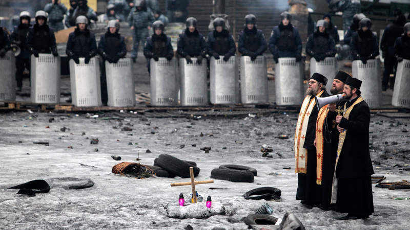 Ukraine: Kirchen verurteilen Gewalt gegen Demonstranten