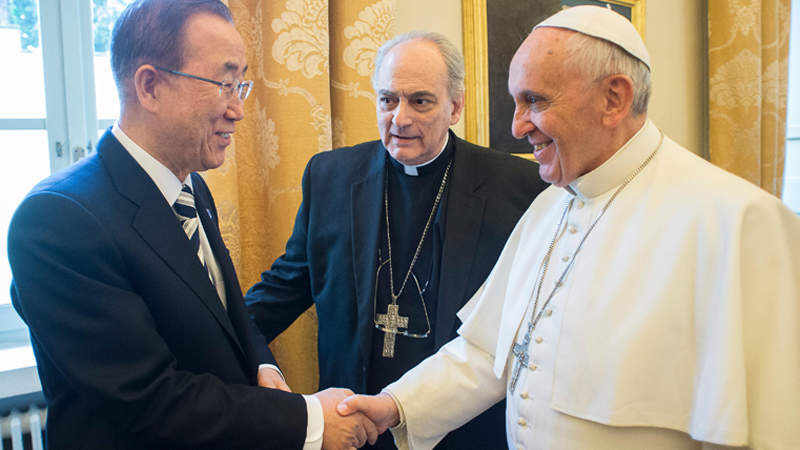 Papst spricht mit Ban Ki Moon über Klimawandel