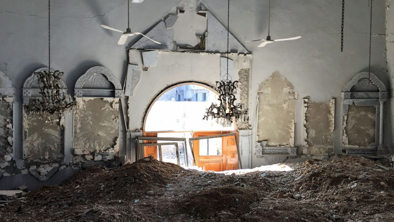 Kirchen um Damaskus zerstört