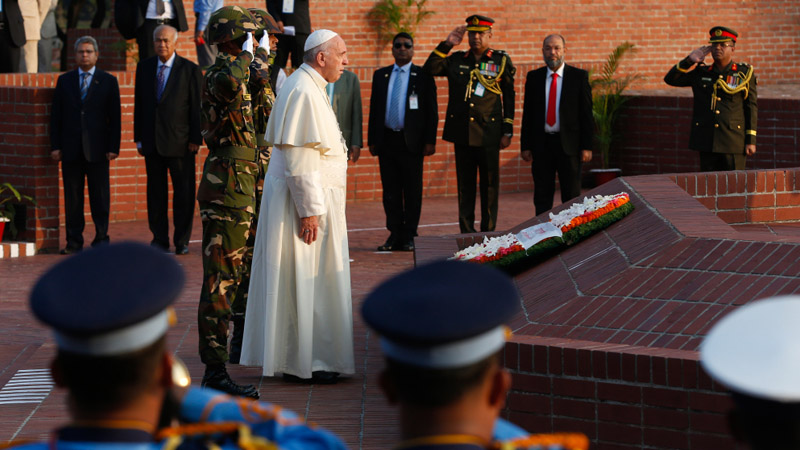 Papst ehrt Opfer von Bangladeschs Unabhängigkeitskrieg