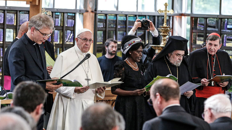 Kirchen und Papst bekräftigen Einsatz für Gerechtigkeit
