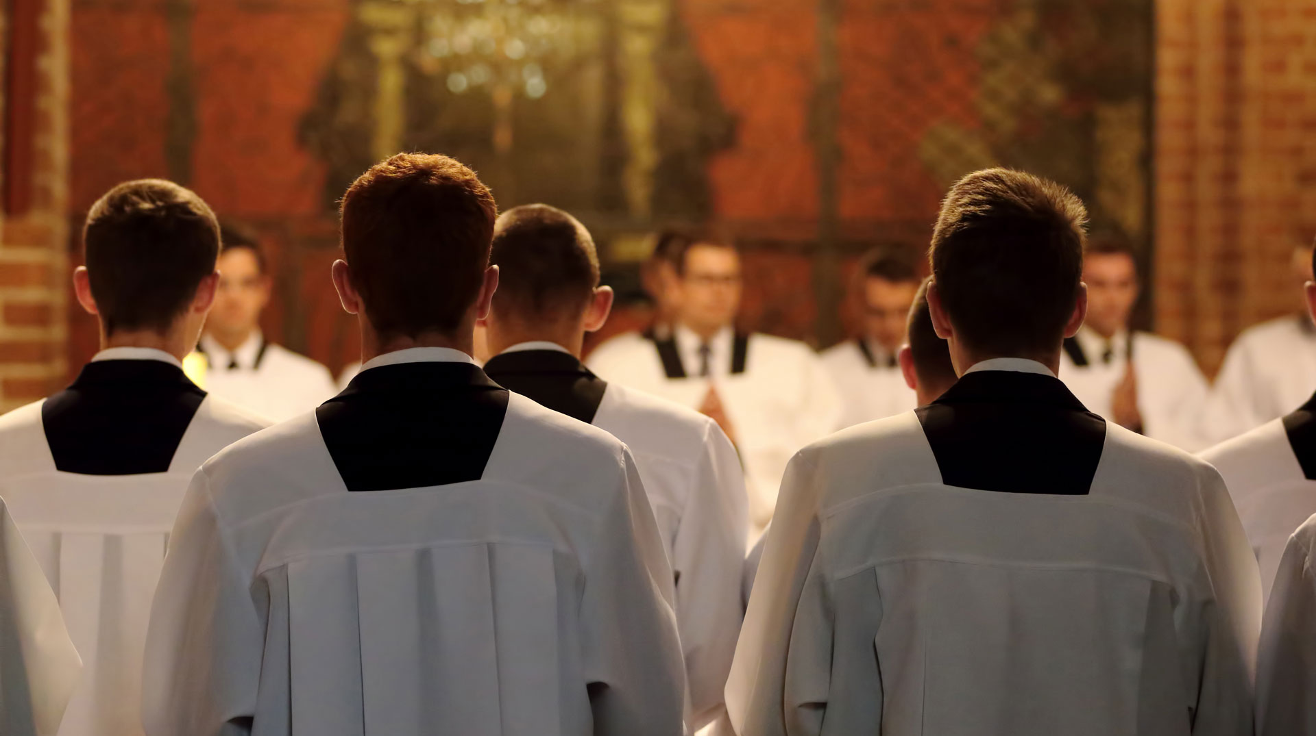 Priesterseminaristen beten