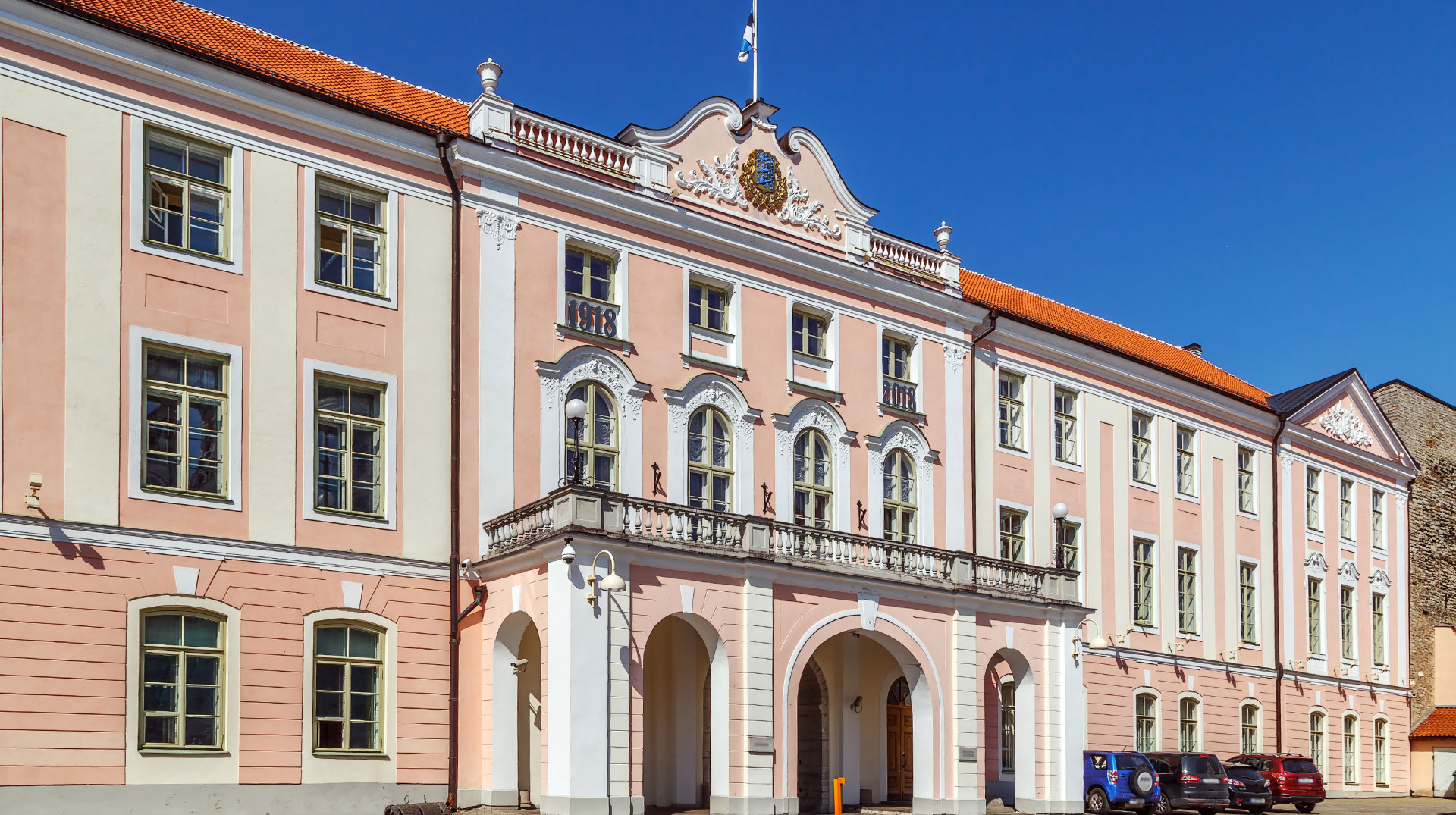 Parlamentsgebäude Estlands in Talinn (Estonia)