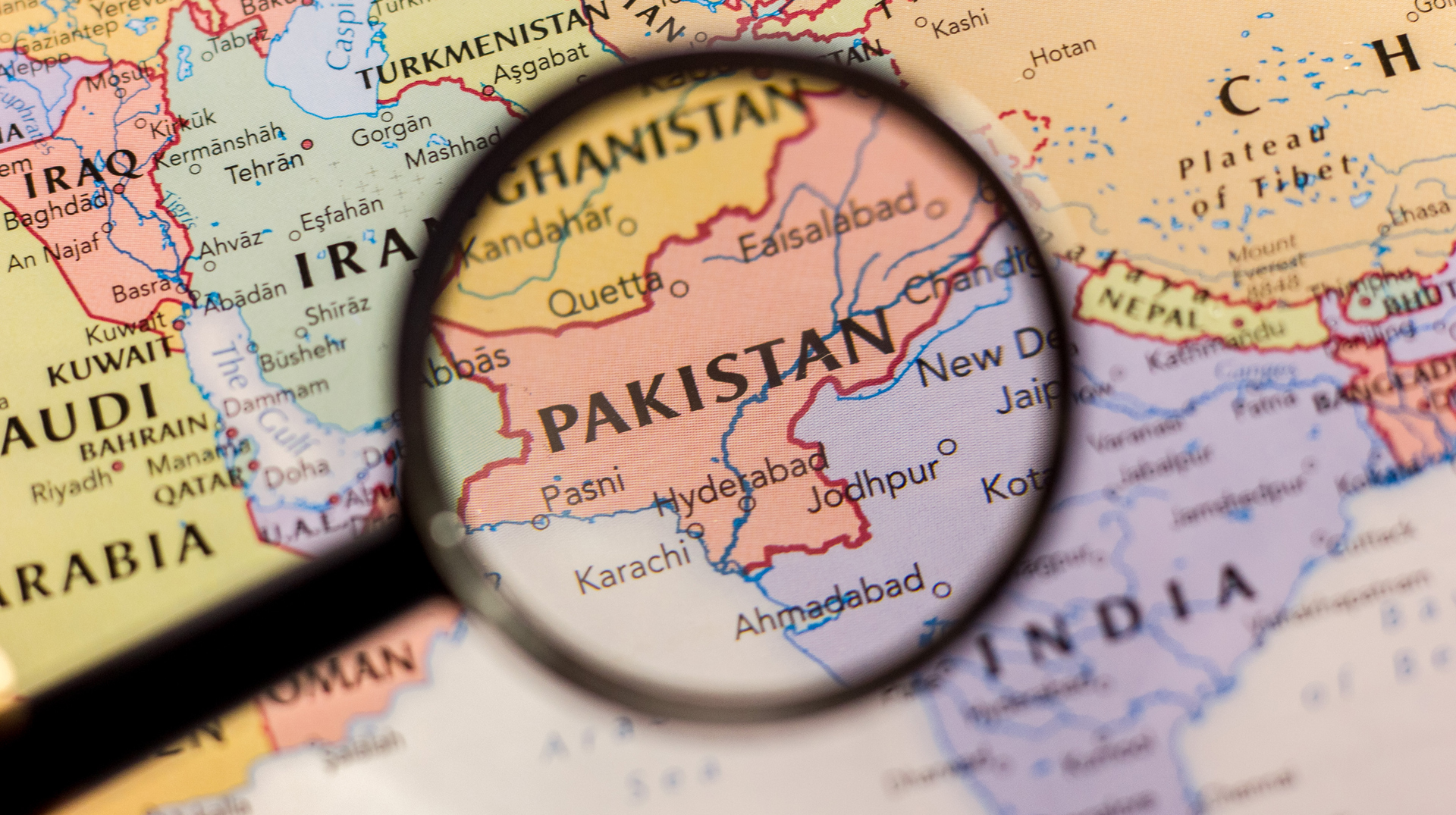 Pakistan auf der Landkarte