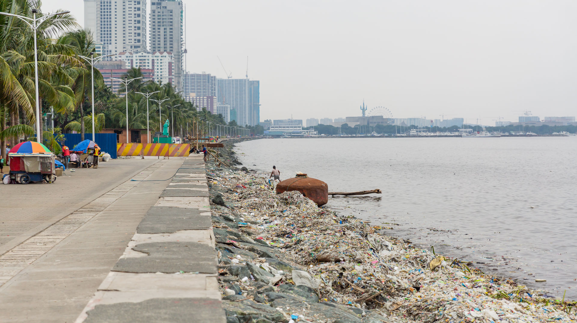 Manila Bay/Bucht von Manila (Philippinen) Meerwasser Verschmutzung