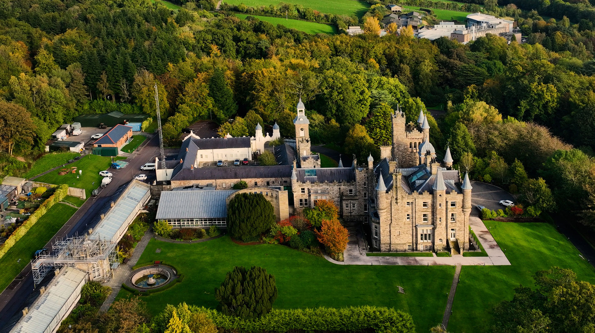  Aerial Photo of Stormont Castle Dundonald Belfast Co Down Northern Ireland 23-10-22 