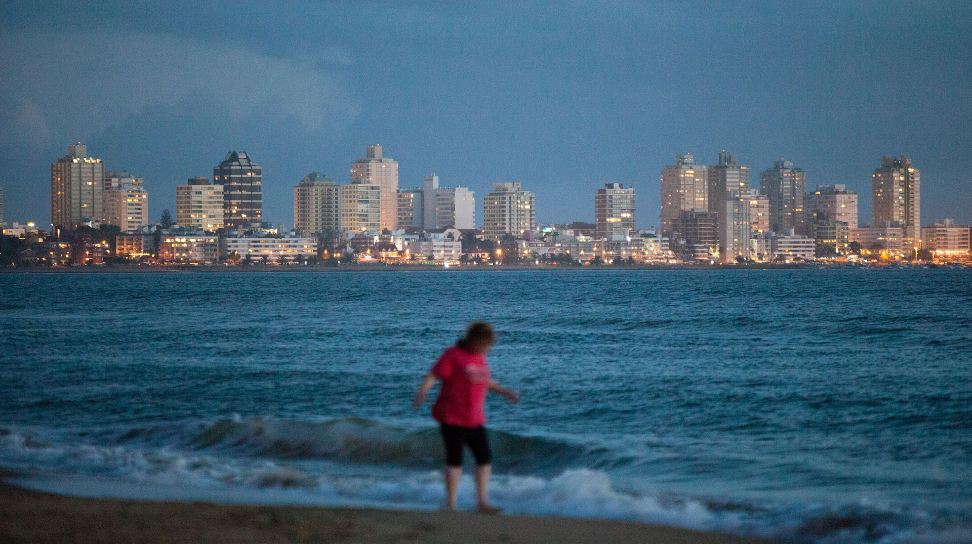 Strandleben in Punta del Este (Uruguay)