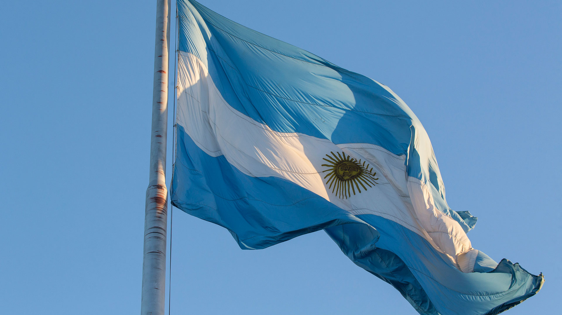 Die Flagge Argentiniens
