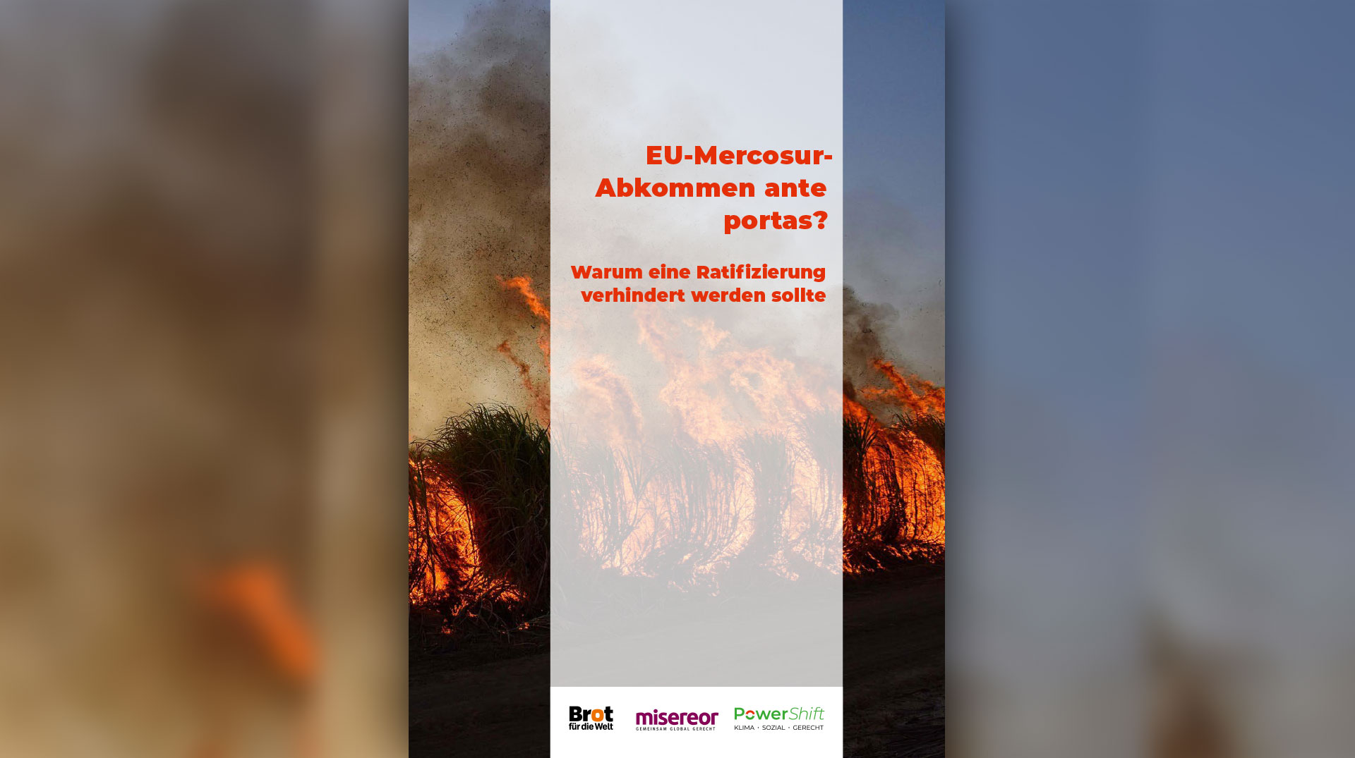 Schriftzug: EU-Mercosur-Abkommen ante Portas?