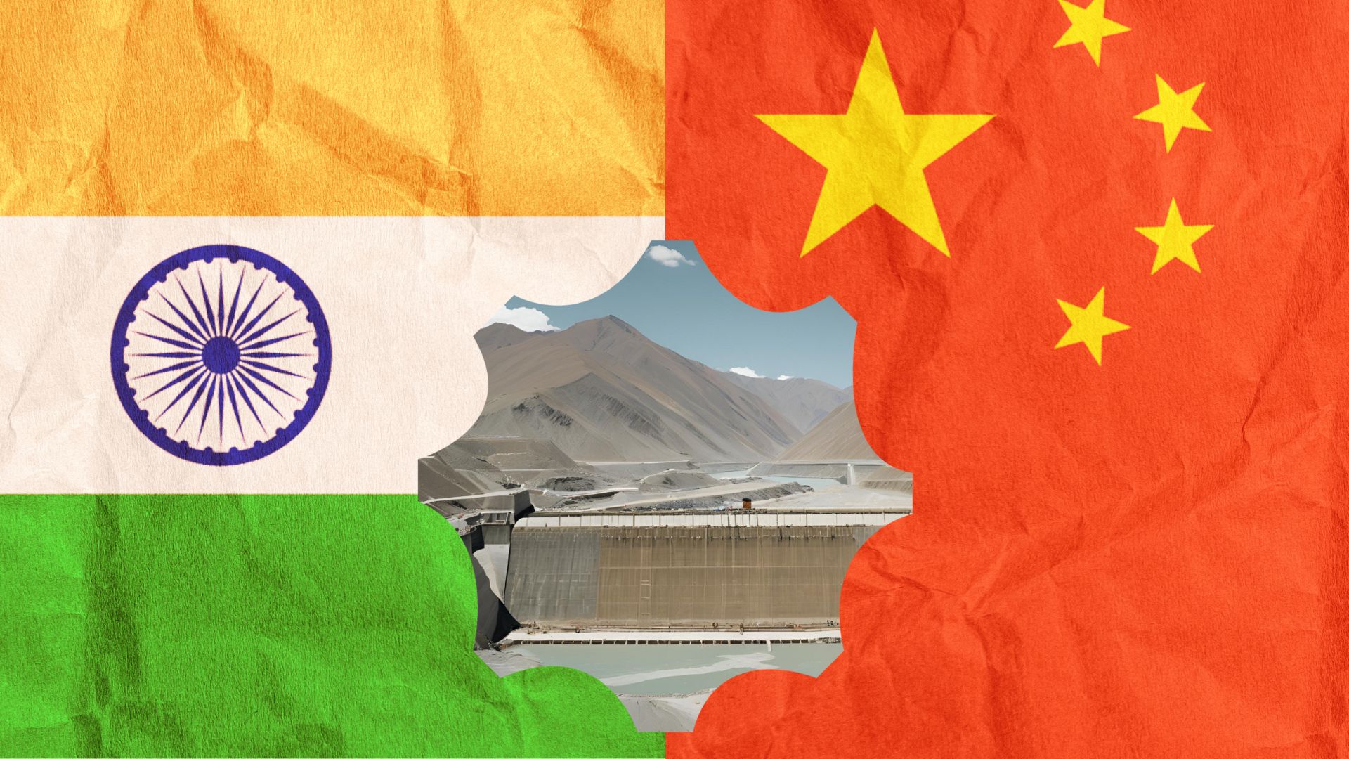 Wasserkraftwerk China Indien