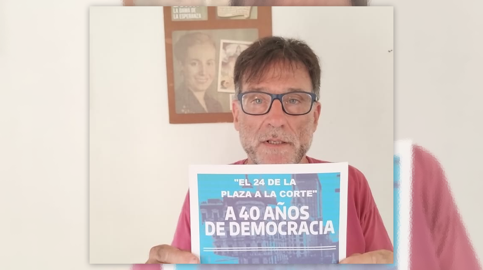 Francisco "Paco" Olveira, Armenpriester in Argentinien, vor einem Hungerstreik gegen das Justizsystem