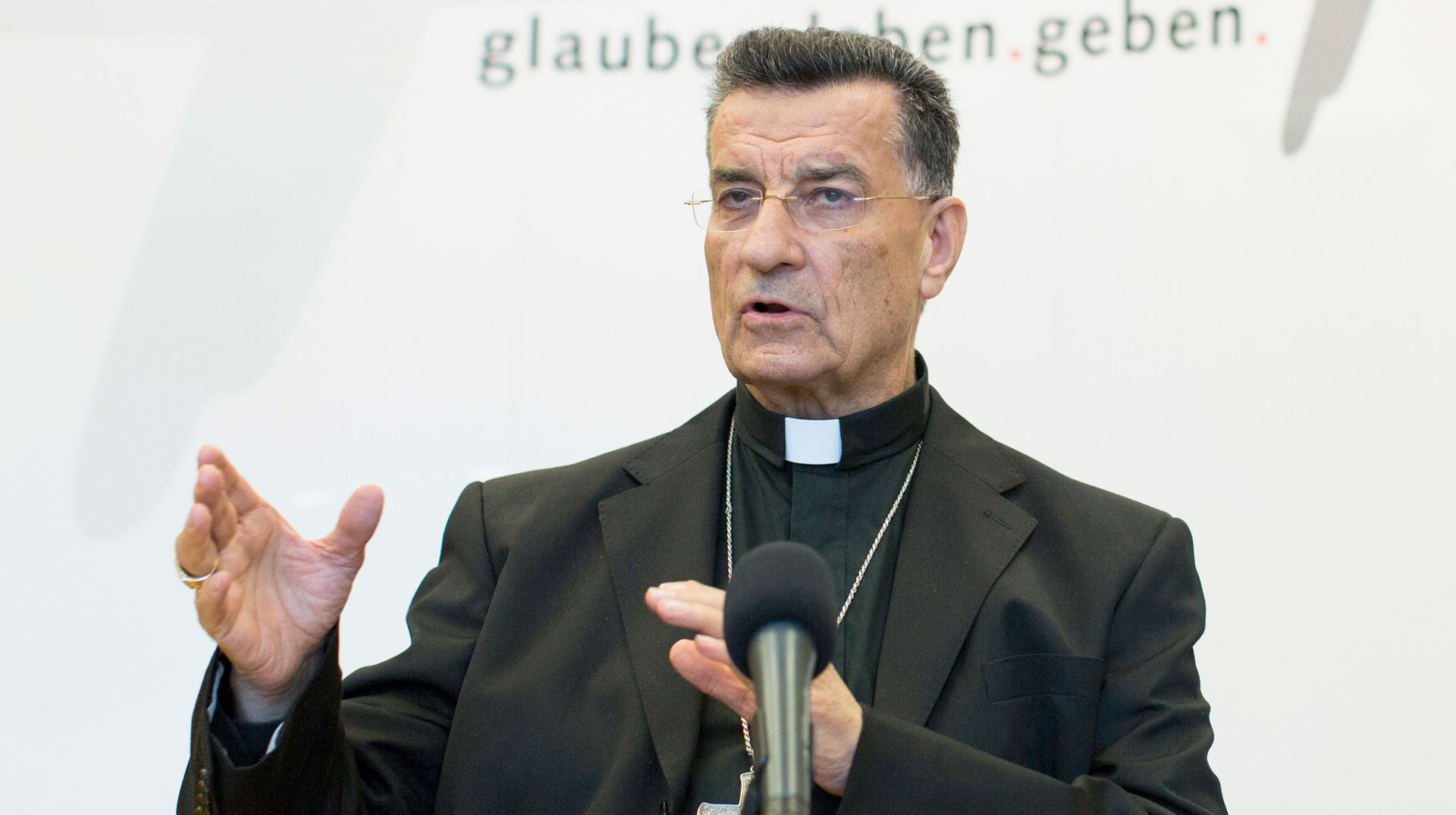 Kardinal Patriach Bkerke Bechara Rai bei missio in Aachen. (2015)