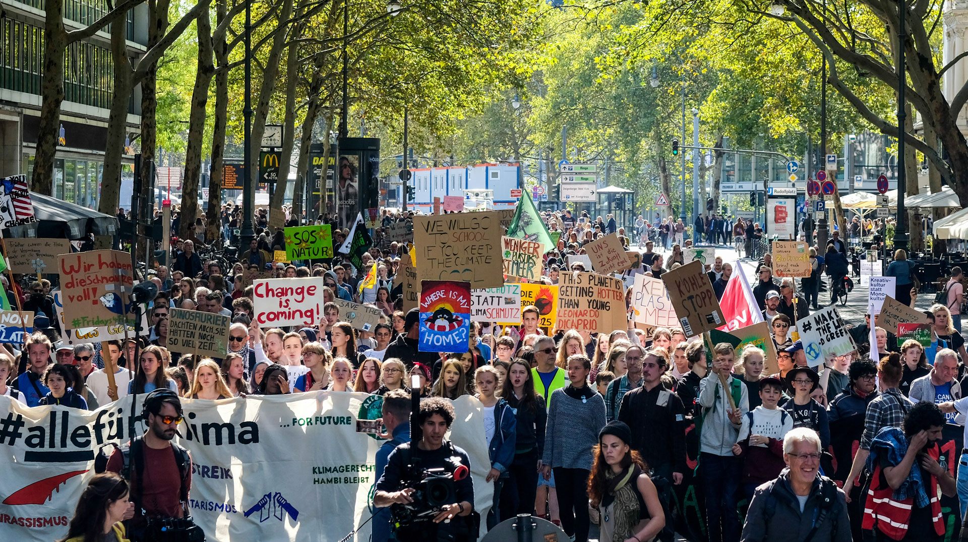 Protest von Fridays for Future Köln FFF