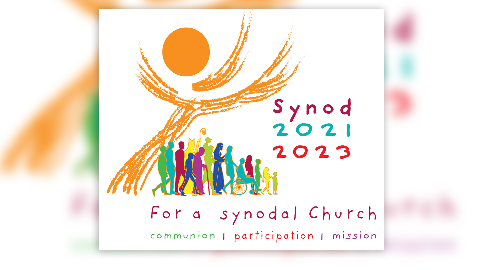 Logo: Synod 2021-2023 For a synodal Church communion participation mission