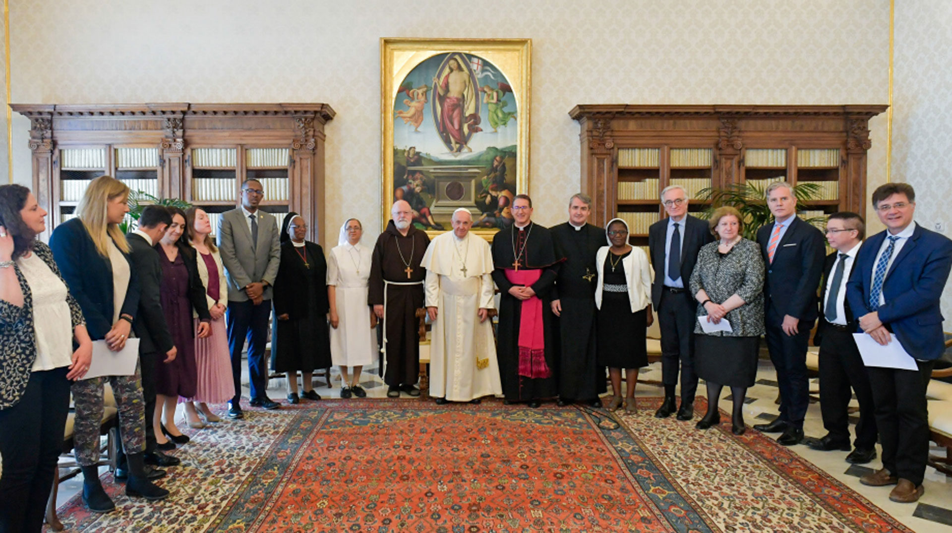 Treffen von Papst Franziskus mit Mitgliedern der Päpstlichen Kommission für den Schutz von Minderjährigen unter der Leitung von Kardinal Sean Patrick O'Malley