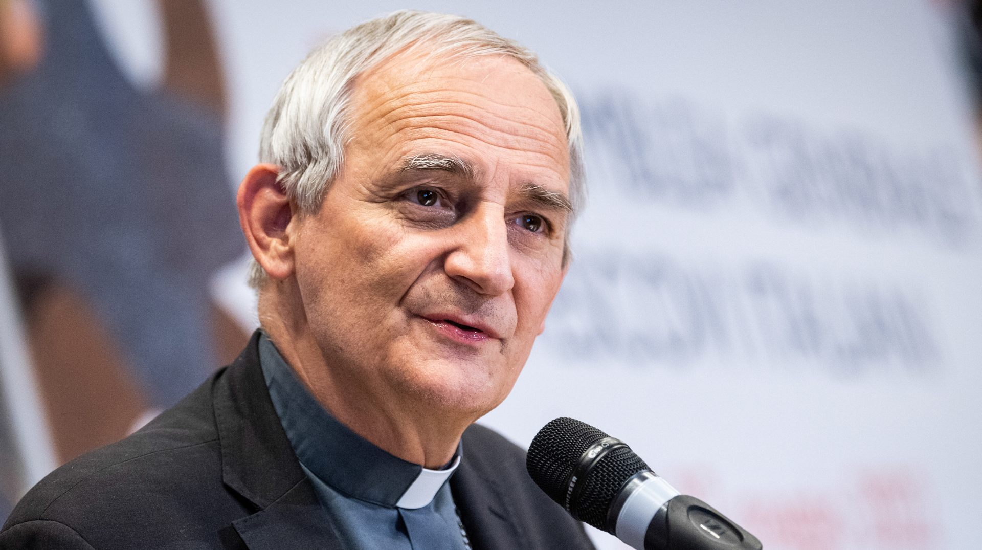 Kardinal Matteo Zuppi, Erzbischof von Bologna (Italien) und Vorsitzender der Italienischen Bischofskonferenz (CEI), spricht während der Vollversammlung der CEI, am 24. Mai 2022 in Rom.