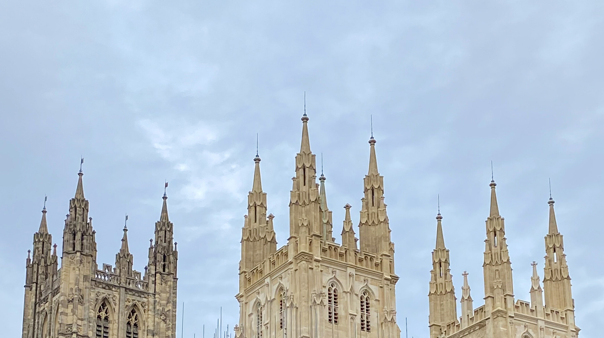 Kathedrale von Canterbury am 27. Juli 2022 in Canterbury (Großbritannien).