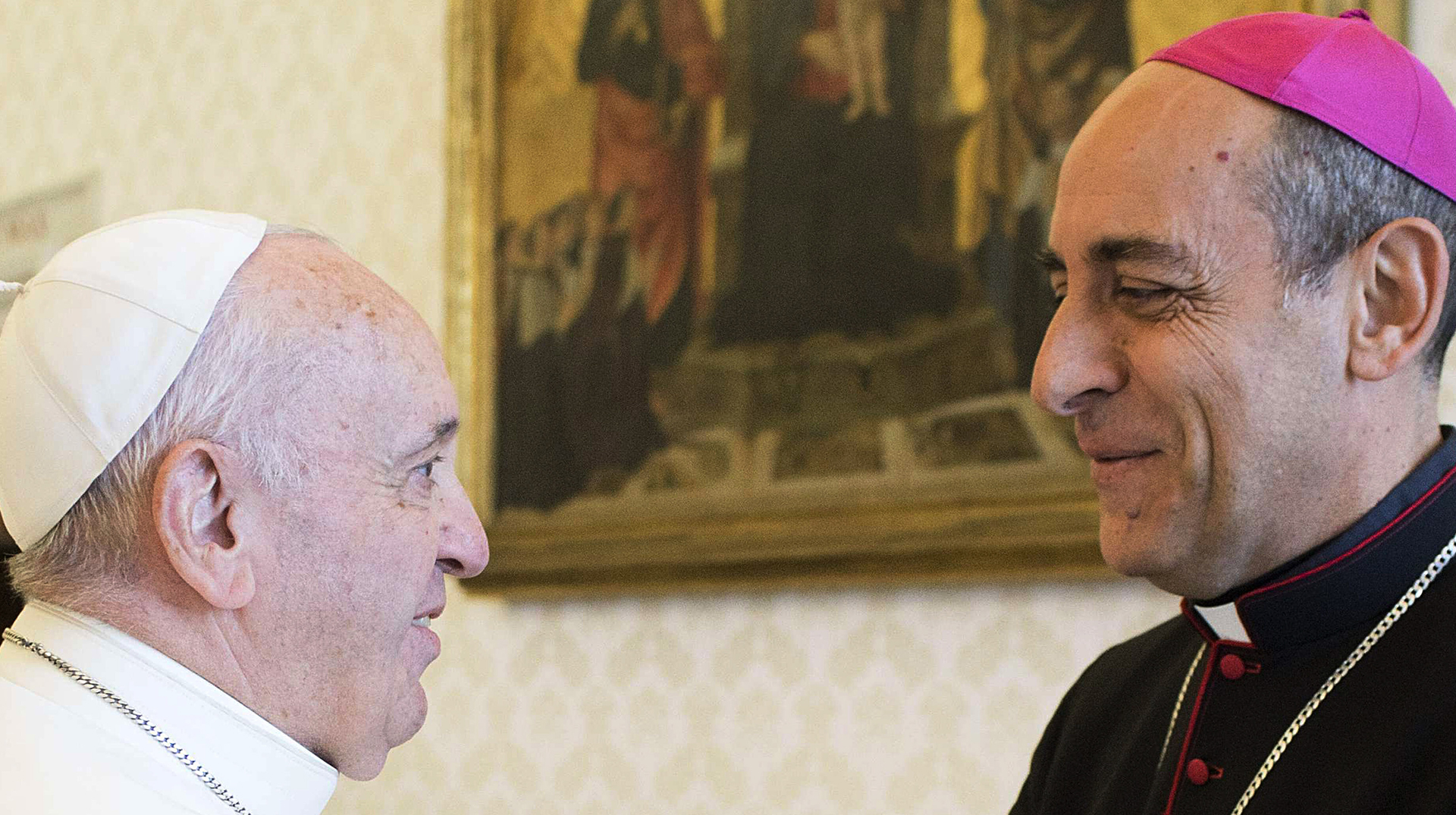 Papst Franziskus und Victor Manuel Fernandez, Erzbischof von La Plata (Argentinien), am 2. Mai 2019 im Vatikan.
