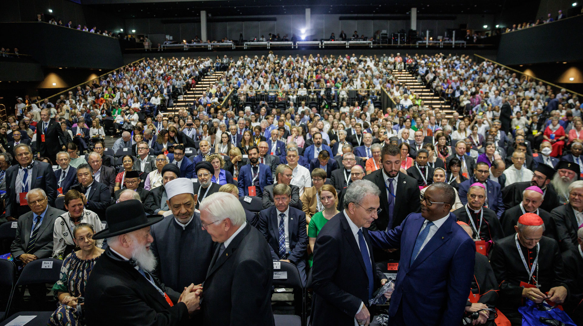 Eröffnungsveranstaltung des 37. Internationalen Friedenstreffen "Den Frieden wagen" der Gemeinschaft Sant'Egidio am 10. September 2023 in Berlin.