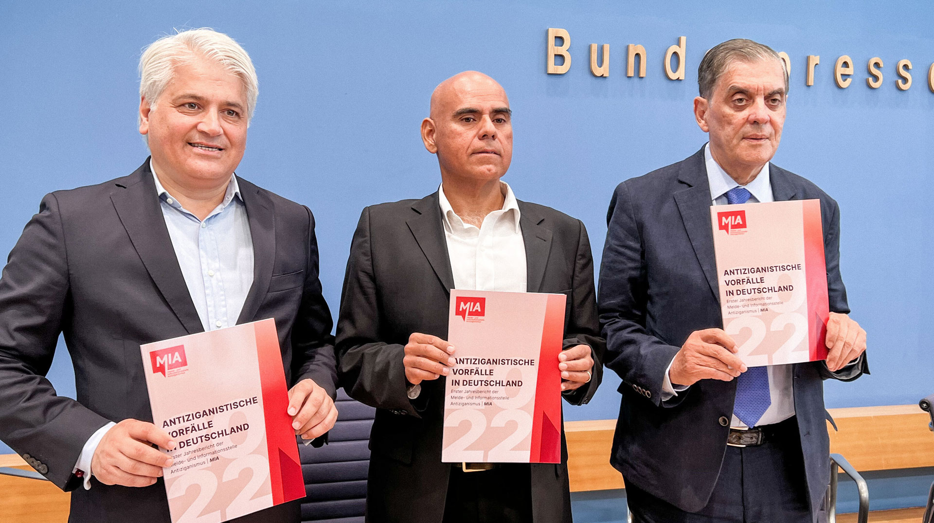 Vorstellung des Antiziganismus-Berichts von der Melde- und Informationsstelle Antiziganismus (MIA) am 18. September 2023 in Berlin