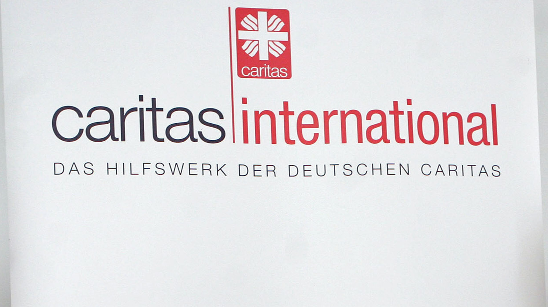 Schriftzug von Caritas international