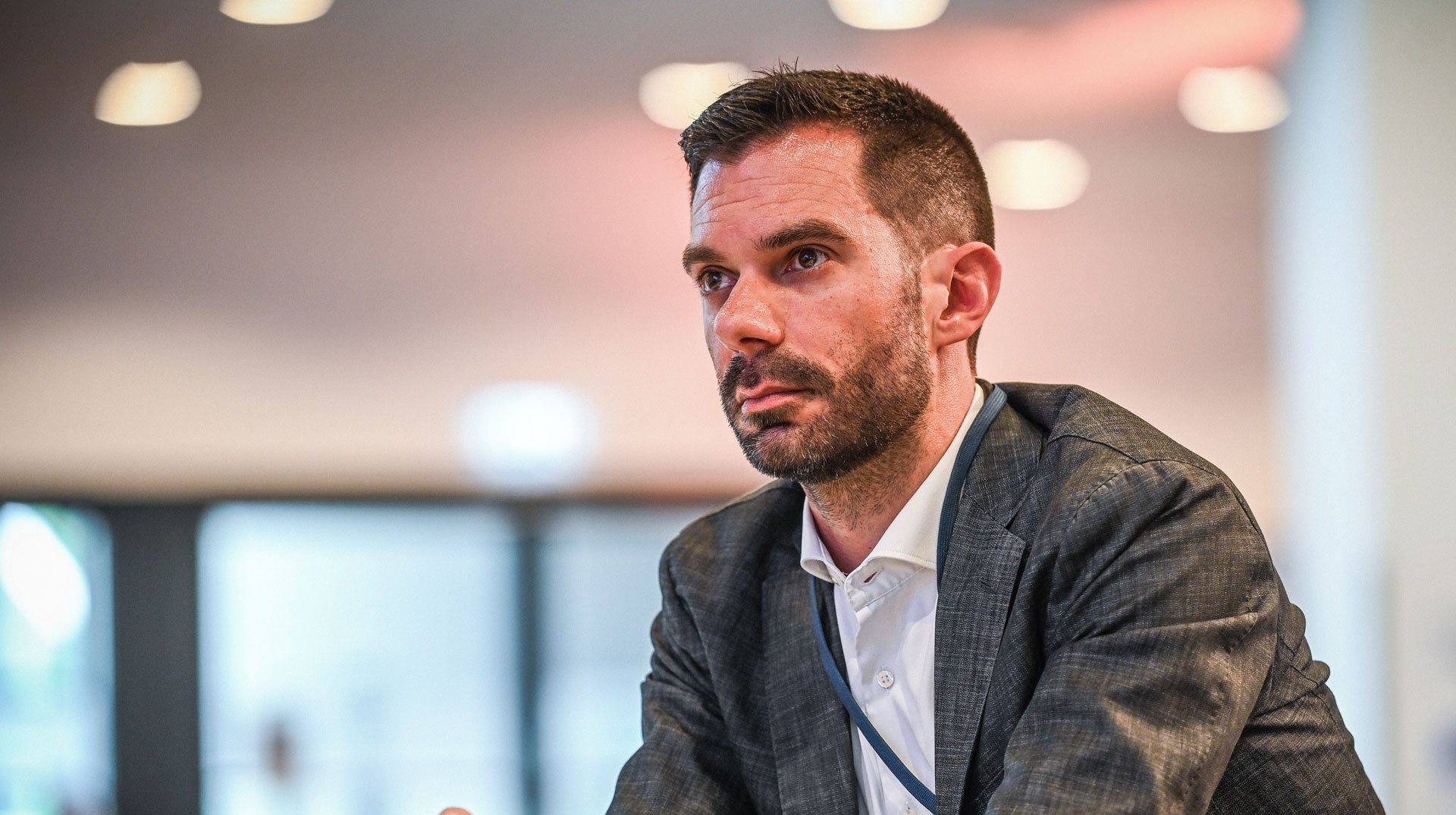 Marc Frings, Generalsekretär des Zentralkomitees der deutschen Katholiken (ZdK), während der Vollversammlung des ZdK am 28. Mai 2024 in Erfurt.