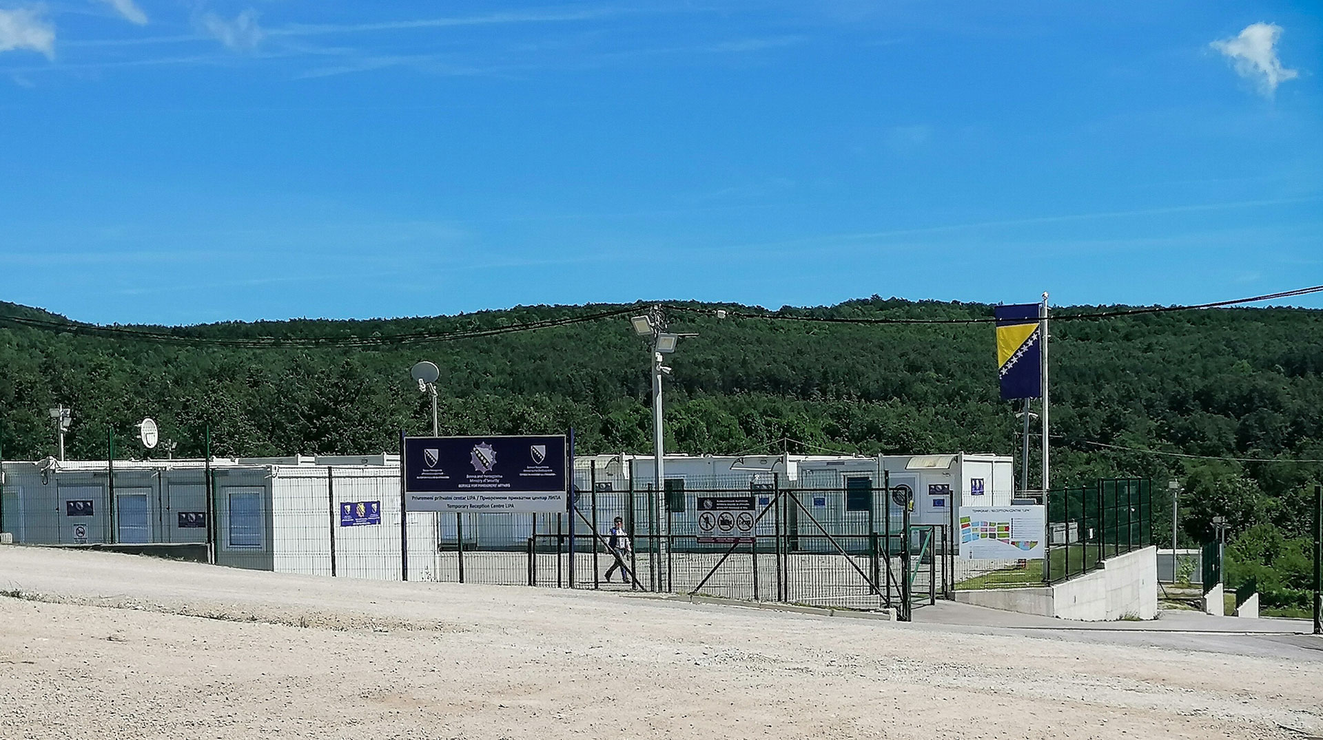 Flüchtlingscamp Lipa am 5. Juli 2024 in Lipa (Bosnien-Herzegowina) .