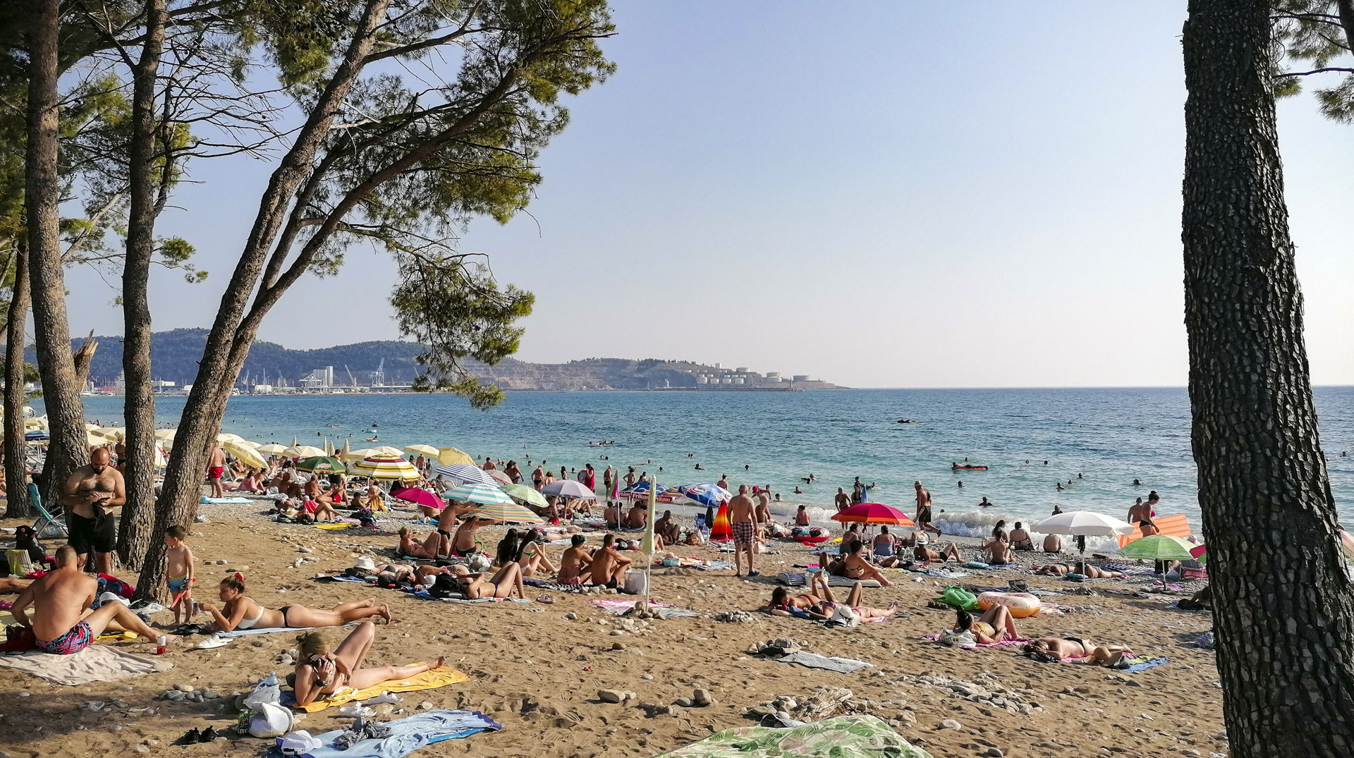 Der Strand von Susanj in Bar (Montenegro) am 23. Juli 2024.