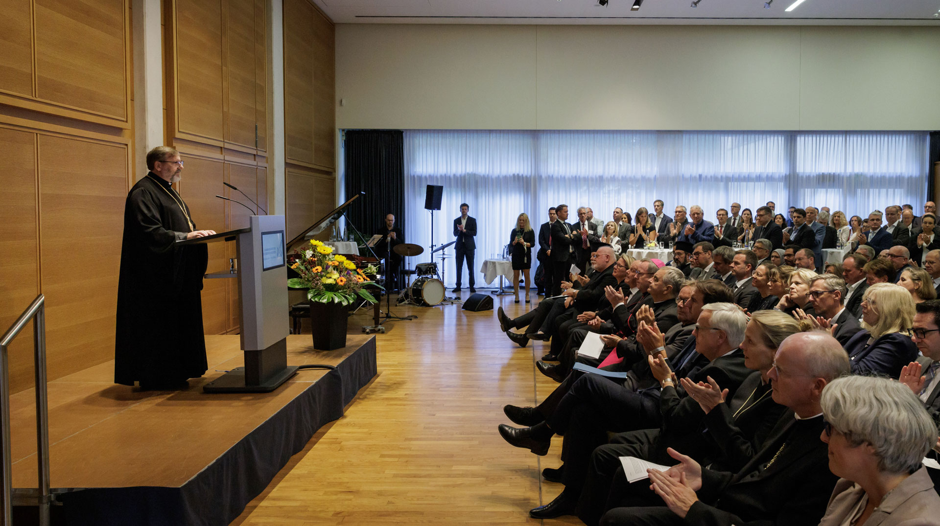 Sviatoslav Shevchuk), Großerzbischof von Kiew und Oberhaupt der Ukrainischen griechisch-katholischen Kirche, am 10. September 2024 in Berlin.