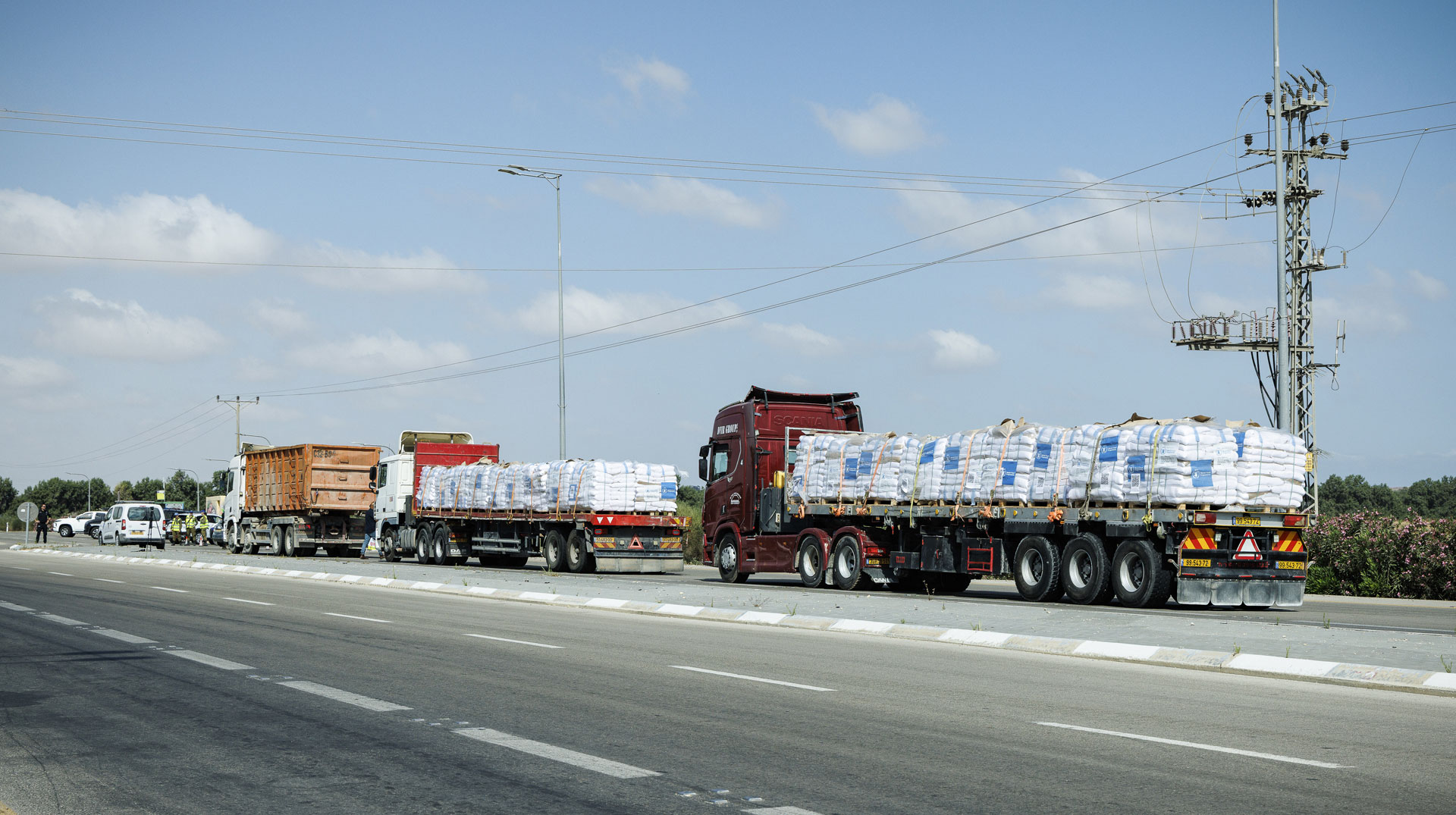 LKW mit Hilfsgütern für Gaza