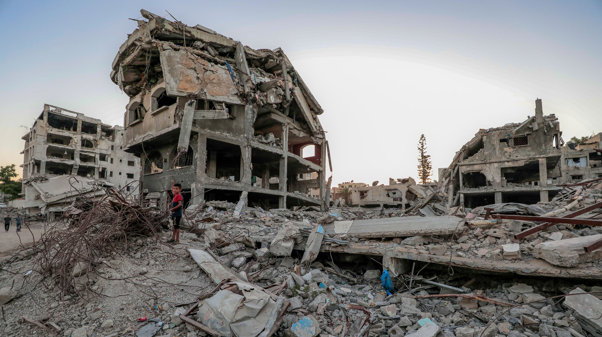 Zerstörte Häuser in Gaza (Palästinensische Gebiete) am 28. August 2025.