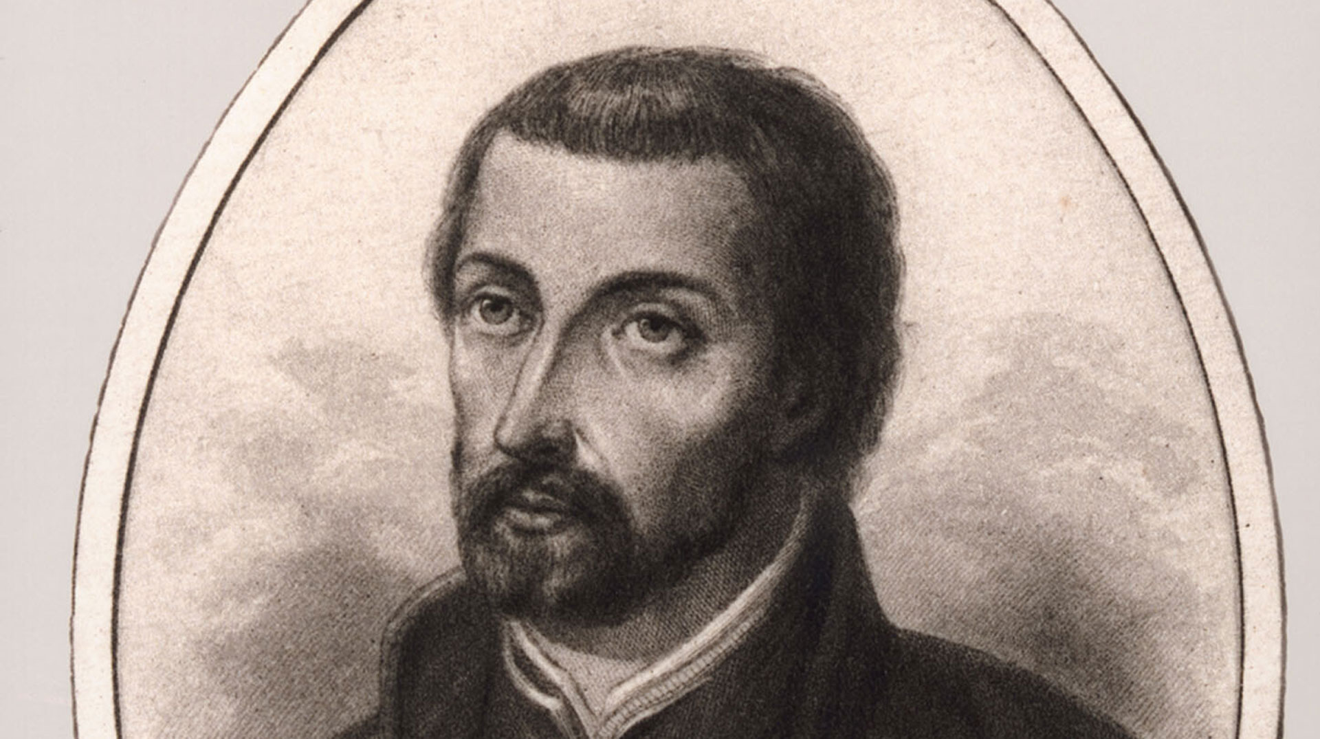 San Francisco Javier - Franz Xaver, Asienmissionar, Jesuitenmitbegründer, Kupferstich
