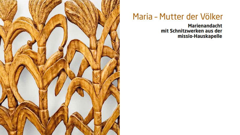 Maiandacht mit afrikanischen Gebeten und Schnitzkunst