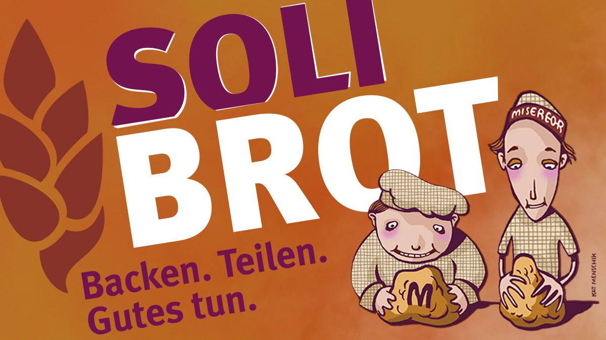 Zwei Bäcker*innen backen Misereor-Solibrot