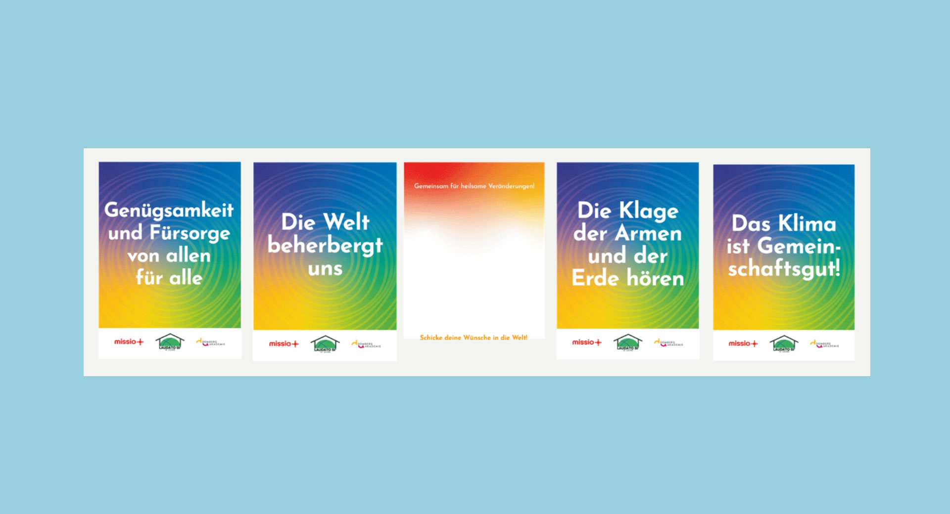 Laudato-si-Wimpel von Missio München
