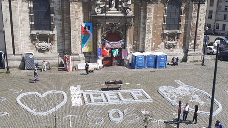 Belgien: Hunderte Sans-Papiers weiter im Hungerstreik