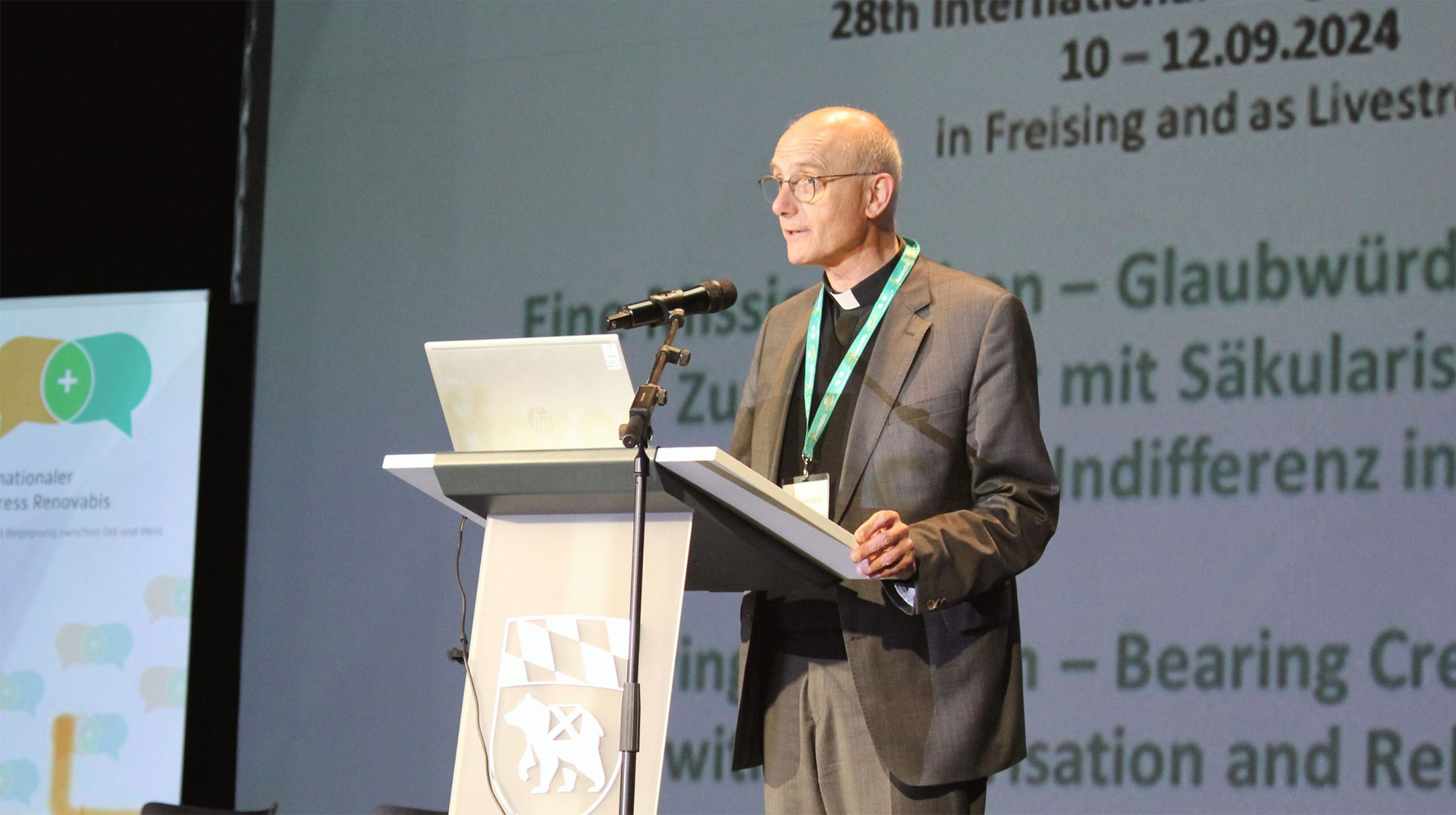 Prof. Dr. Thomas Schwartz, Hauptgeschäftsführer bei Renovabis, eröffnete den 28. Internationalen Kongress Renovabis.