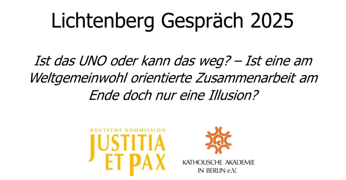 Lichtenberg Gespräch 2025: „Ist das UNO oder kann das weg?“