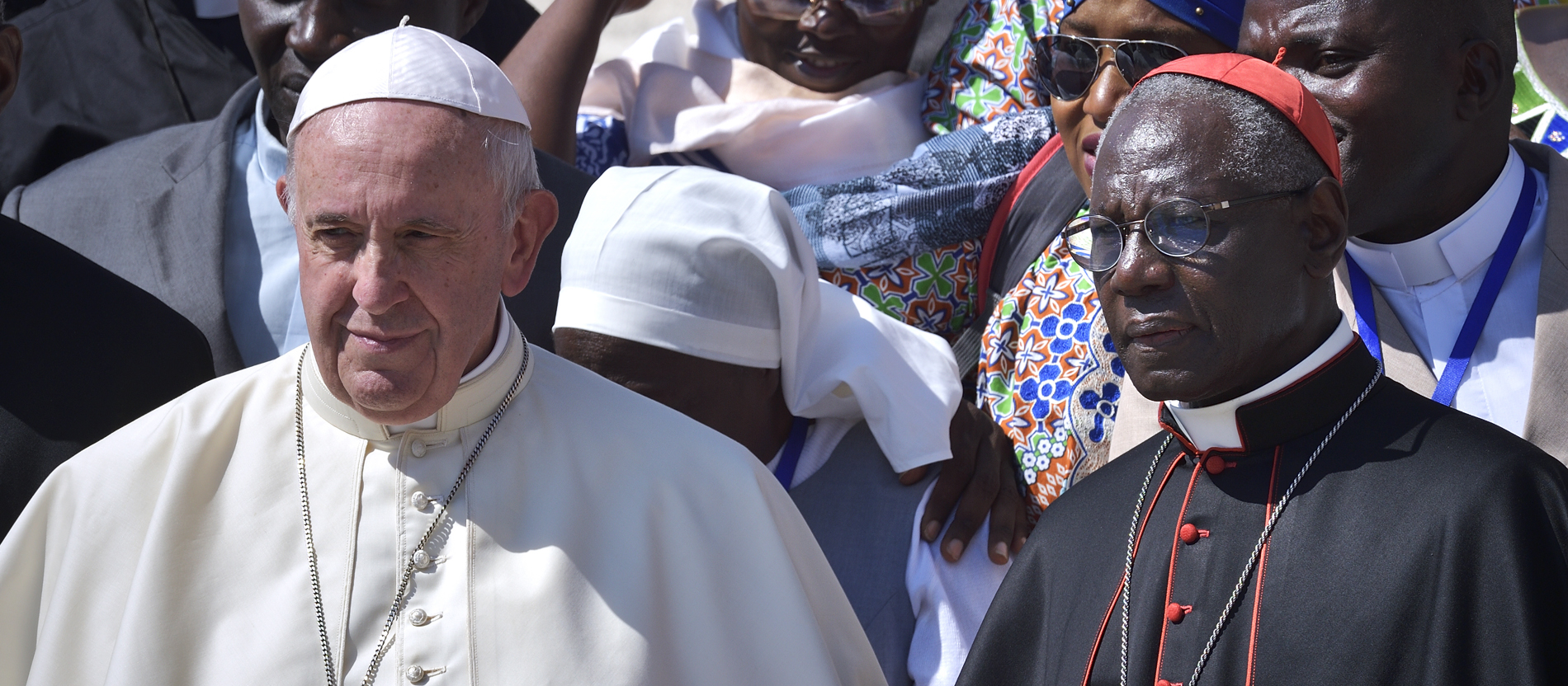 Cardinal Robert Sarah with the Pope