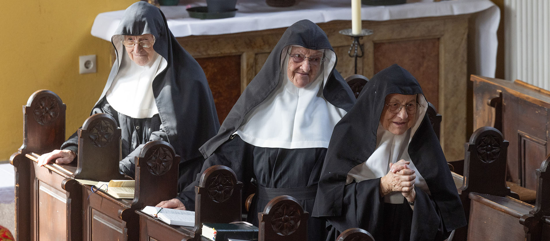 Schwester Regina, Schwester, Bernadette und Schwester Rita