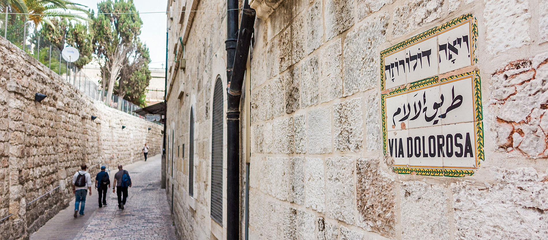 The Via Dolorosa in Jerusalem
