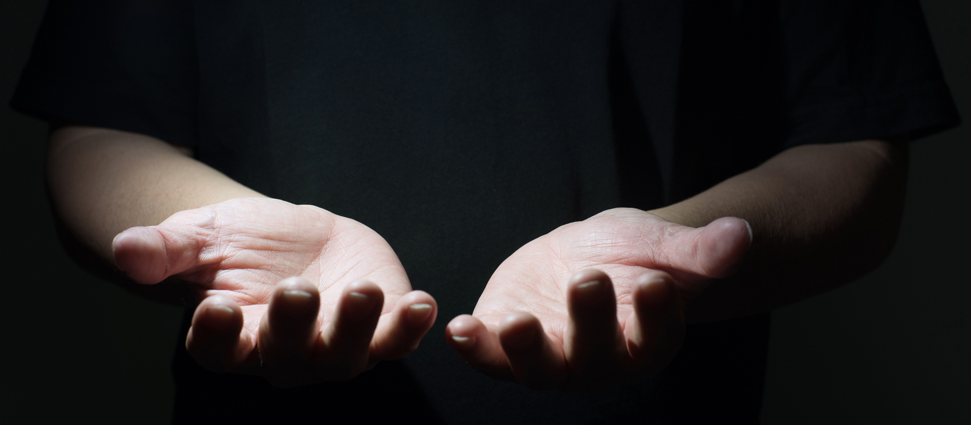 Two praying hands