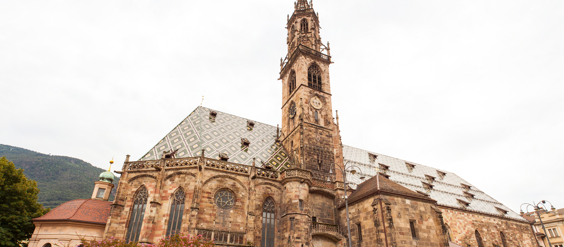 The cathedral in Bolzano, Italy
