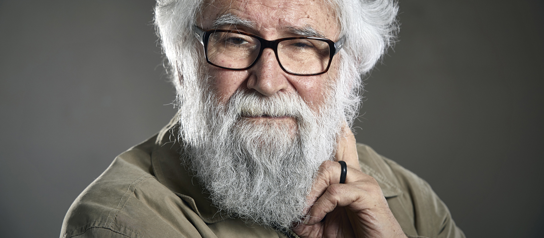A portrait of Leonardo Boff.