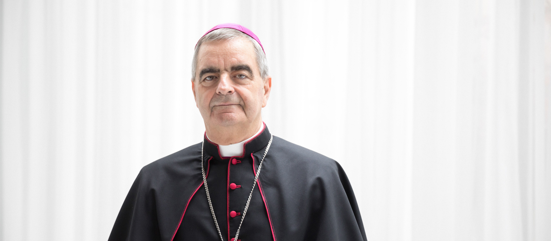 Archbishop Nikola Eterovic at the Apostolic Nunciature in Berlin.