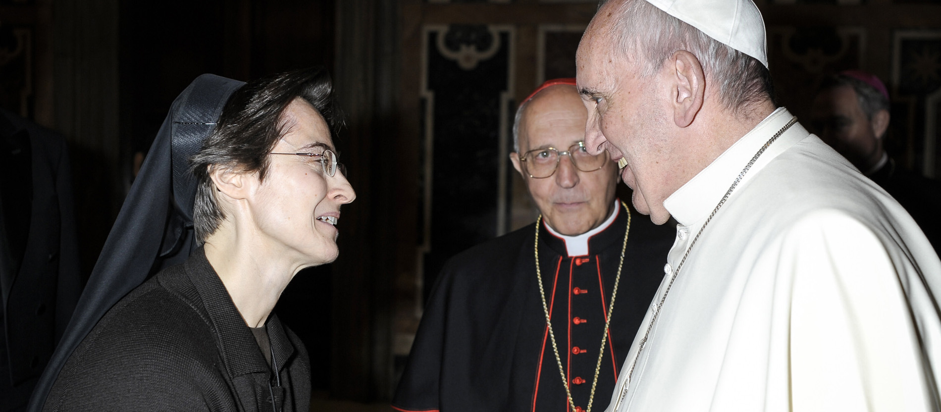 Raffaella Petrini und Papst Franziskus